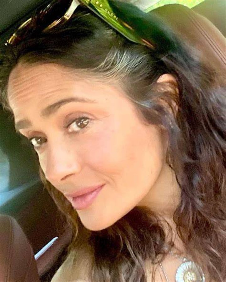 Salma Hayek Poses In A Car In Makeup-Free Selfie – Hollywood Life