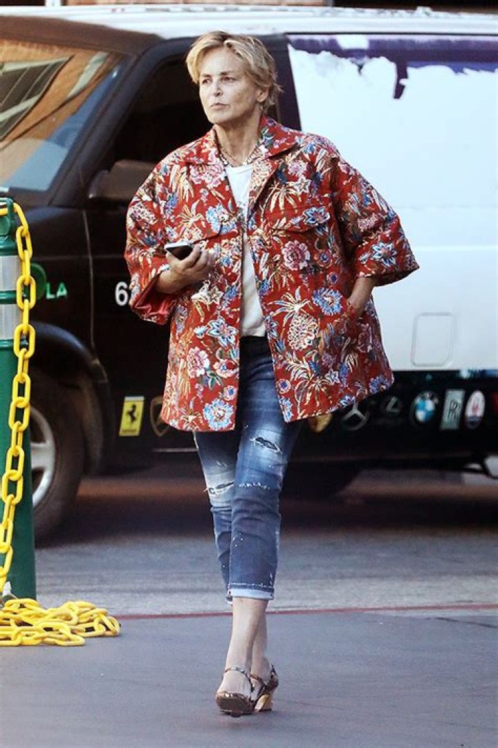 Sharon Stone, 64, Goes Makeup Free In Beverly Hills: Photo – Hollywood Life