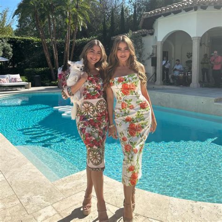 Sofia Vergara, 47, & Niece Claudia, 27, Stun In Flattering Dresses While Attending A Zoom Wedding