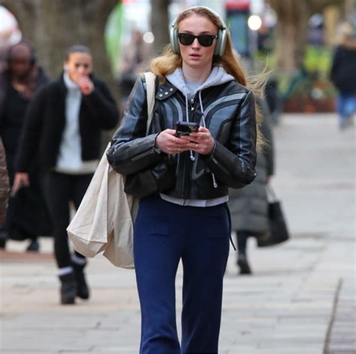 Sophie Turner Wears Oversized Hoodie & Protective Gear While Out With Joe Jonas & Their 3 Dogs