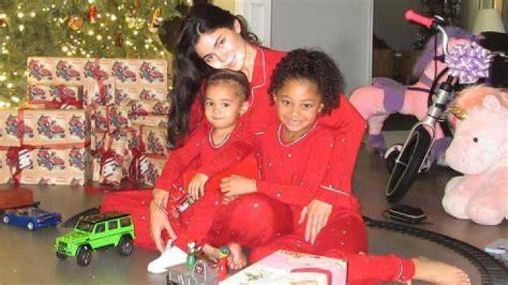 Stormi Webster, 2, Twins With Mom Kylie Jenner In Bright Red Dress On Christmas Eve