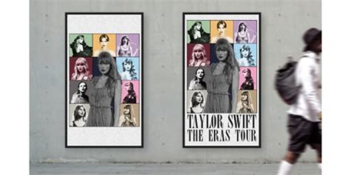 Taylor Swift Poster Mocks Their Breakup As He Jogs Past It – Hollywood Life