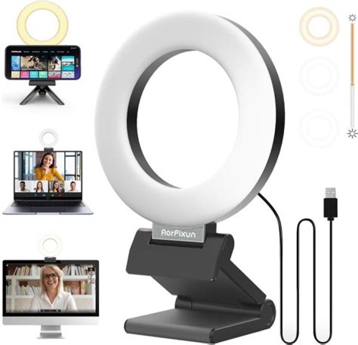 This Webcam With A Built In Ring Light Will Make Sure You Look Gorgeous On Virtual Dates