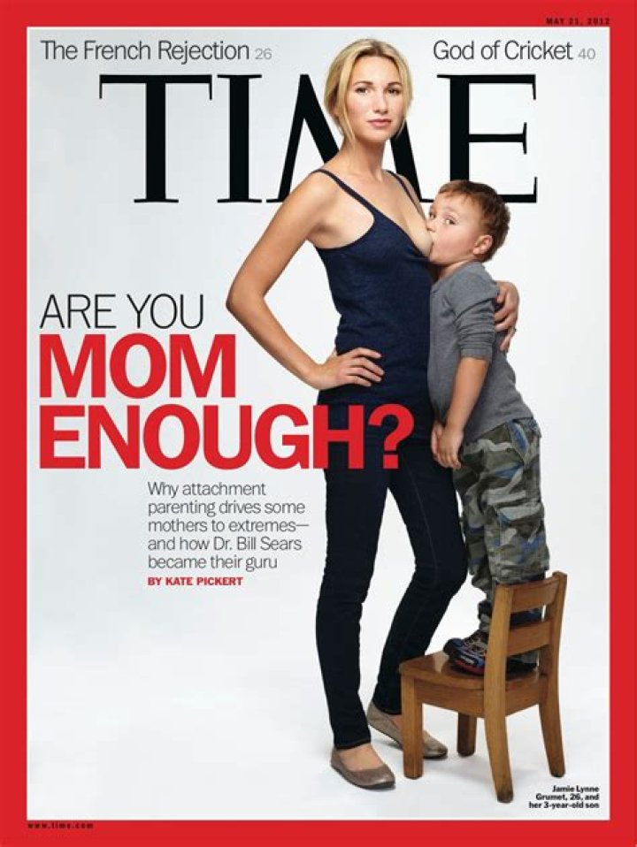Time Magazine ‘Are You Mom Enough?’ — CRAZY Breastfeeding Cover Mom – Hollywood Life